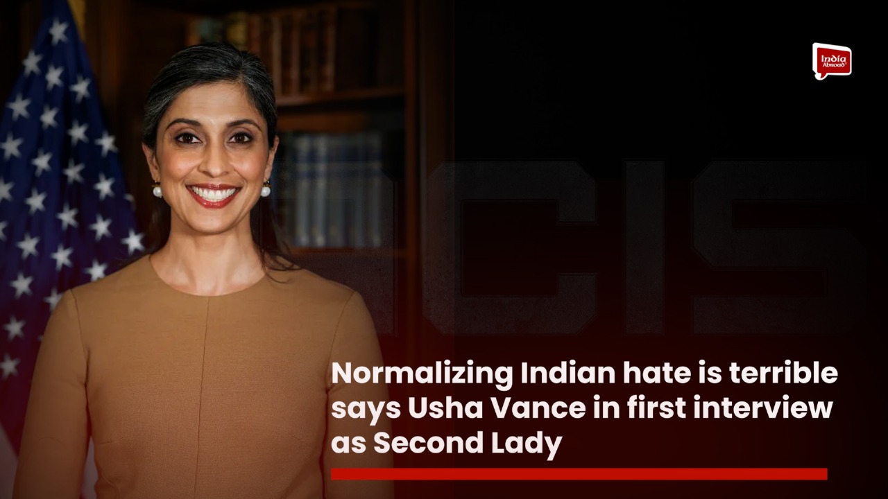 Normalizing Indian hate is terrible says Usha Vance in first interview as Second Lady
